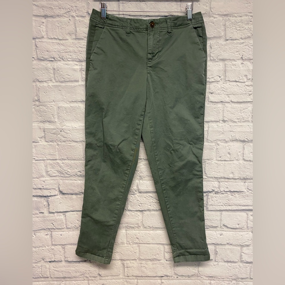 Kensie Jeans Olive Chino Ankle Pants Size 2/26